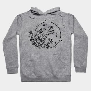 Wolf and moon Hoodie